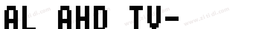 AL AHD TV字体转换